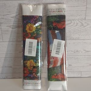 2 DIY Diamond Painting Kits Floral 12x16